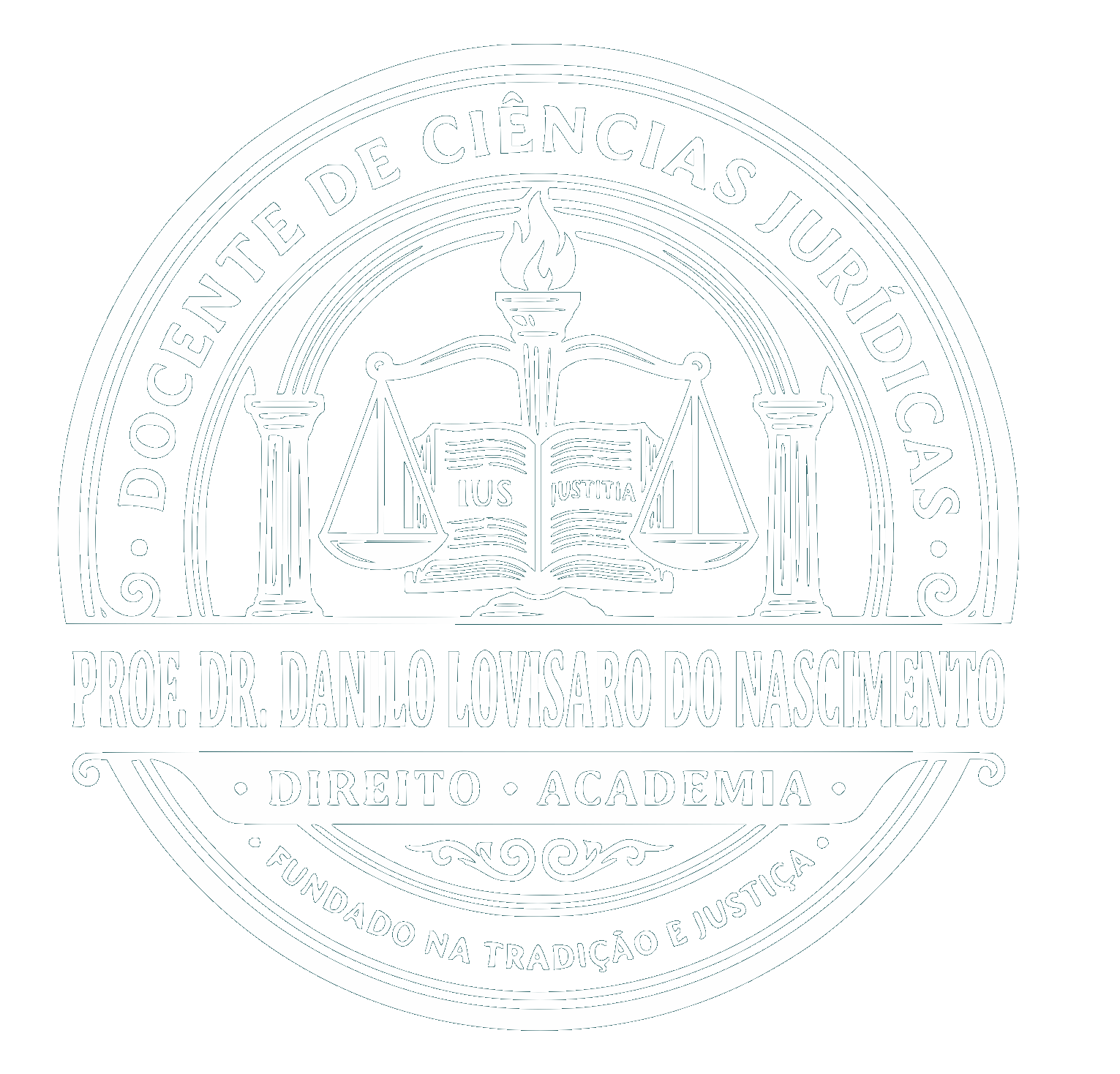 danilo lovisaro logo provisória fundo verde e logo branca